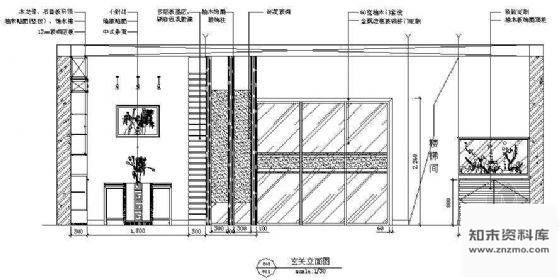 图块/节点玄关立面图