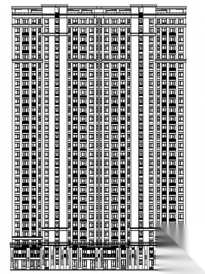 28层新古典风格商住楼建筑设计施工图（2015年6月图纸&n...