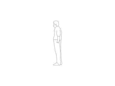 人物 人物平面立面素材
