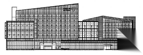 安徽某电信楼幕墙建筑设计图