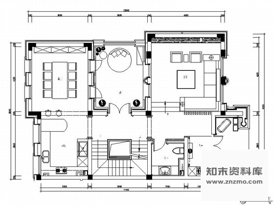 施工图杭州摩登风格550平四层别墅室内装修图含实景