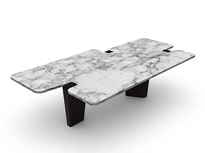 大理石拼接茶几