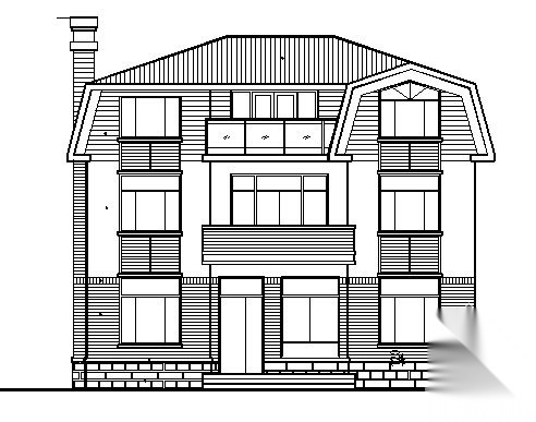 某独立三层住宅楼建筑施工图