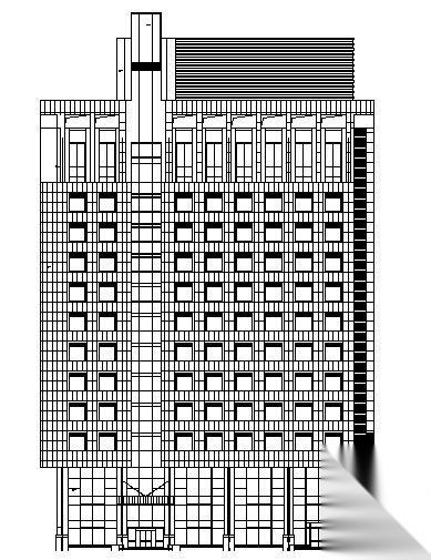 沈阳某十二层商务中心建筑结构电气电讯水暖消防施工图