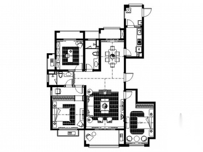 [江苏]精致品质欧式公寓样板间施工图