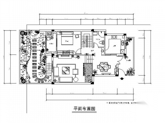 某别墅一层设计图