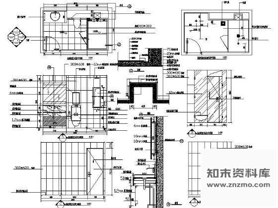 图块/节点总经理室卫生间装修详图