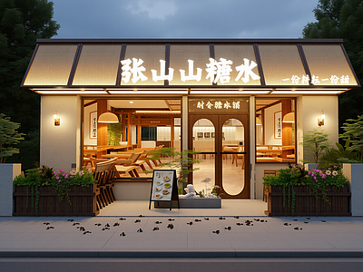 新中式甜品店