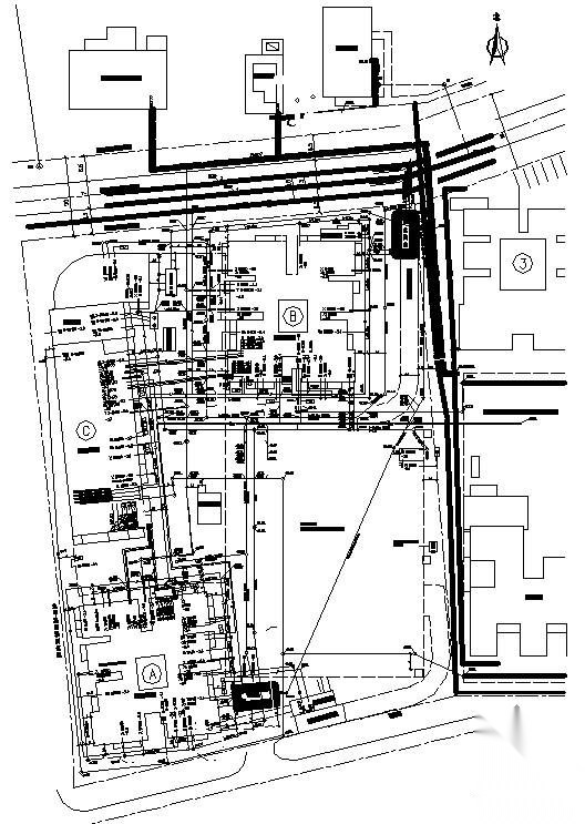 某小区市政管线综合设计图 市政给排水