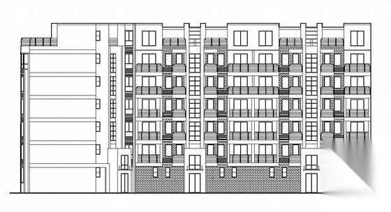 [成都]某6+1层的底商住宅楼建筑施工图