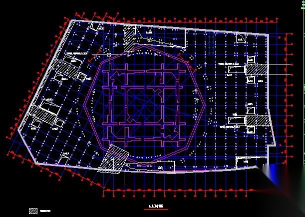 金融中心 基坑逆作法 施工结构图