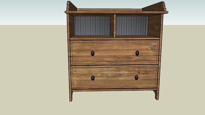Leksvik chest of drawers with changing table 柜子 小衣橱（西洋梳镜柜） 书桌 中式柜橱
