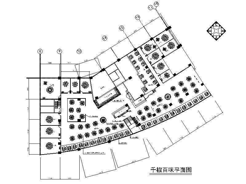 [重庆]知名连锁餐饮新中式特色火锅店室内设计施工图
