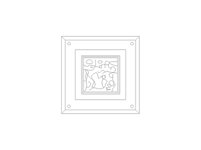 挂画 博古架中式柜图块