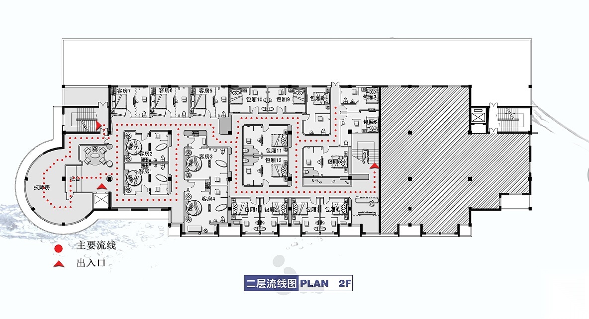 [无锡]主题温泉会所设计施工图（含概念设计和效果图）
