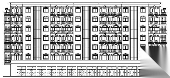 江南某花园住宅楼建筑方案图