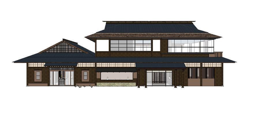 日式建筑 茶楼 商铺