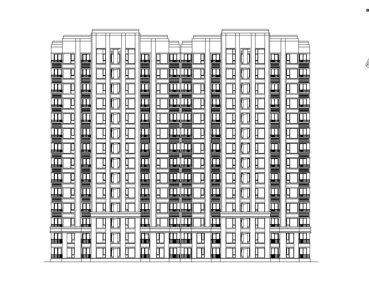 [上海]普陀区上粮欧陆风格居住区建筑施工图设计