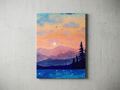 风景装饰挂画挂画