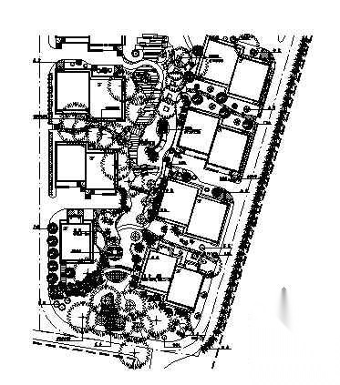 长沙市某小区环境施工图全套 居住区景观