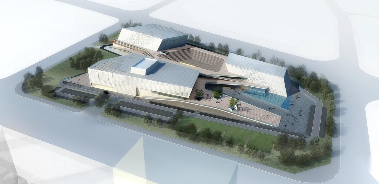 [广东]某民中心工人文化宫建筑设计文本（CAD+文本+动...