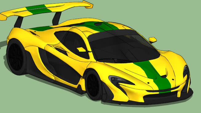 2015年迈凯轮P1 GTR 跑车 头盔 赛车 演出 汽车