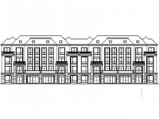 江苏 某小区四层园洋房建筑施工图