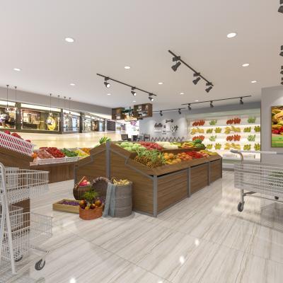 现代简约自选式水果店