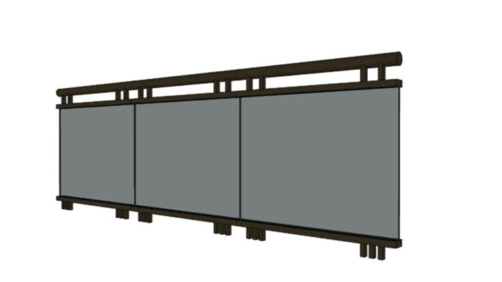栏杆 草图大师模型