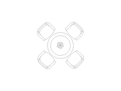桌子 平立面图图块平面图块