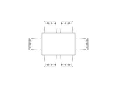 现代风格家装动态图块平立面带遮罩 餐桌