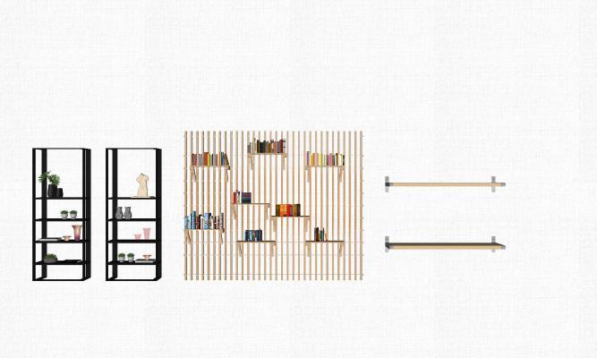现代风格博古架 展示架 客厅 茶室