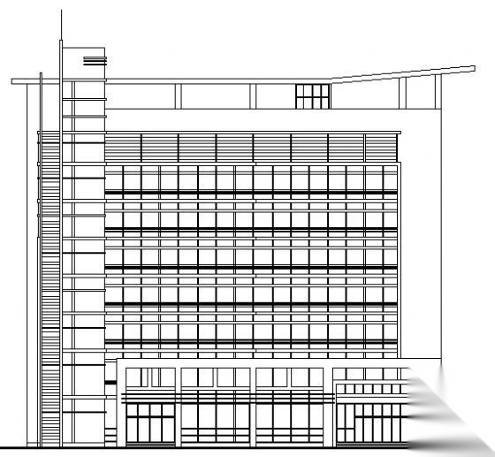 某七层房管局办公大厦建筑施工图