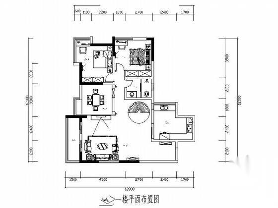 顶楼花园公寓室内装修图（含效果）
