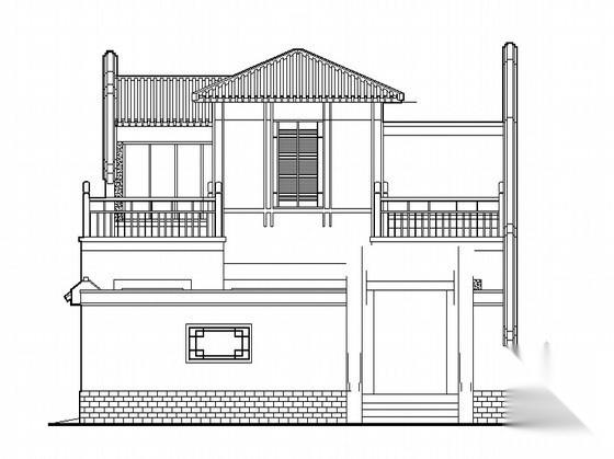 [北方]某四合院建筑方案图纸（带效果图）