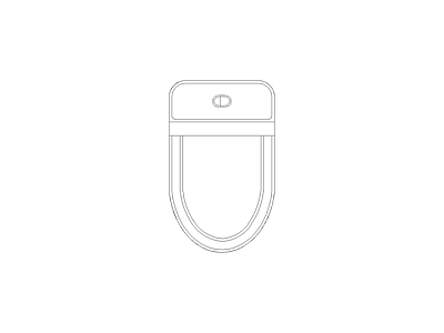 现代风格家装动态图块平立面带遮罩 马桶