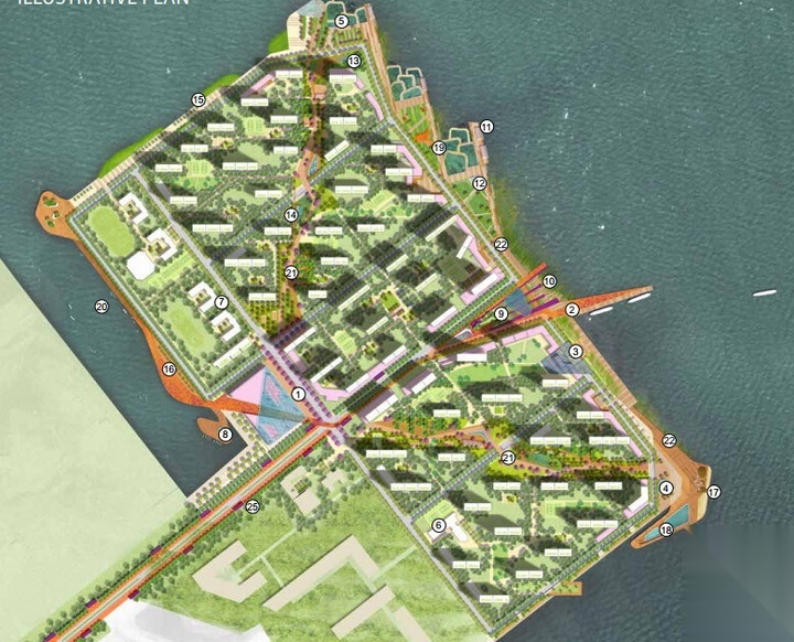 [青岛]维多利亚湾景观总体景观规划设计方案（美国公司... 景观