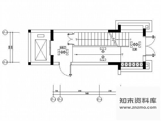 施工图佛山某精品住宅小区住户大堂室内装修图