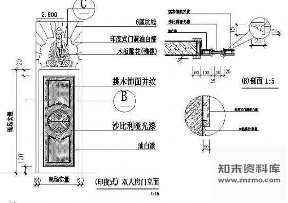 图块/节点印度式门样