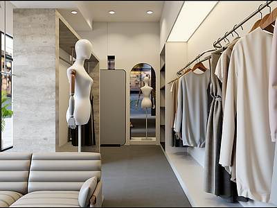 现代服装店