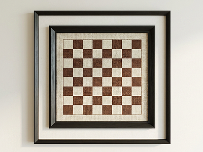 棋盘格装饰挂画挂画