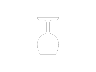 平立面图图块平面图块 酒杯