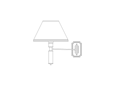 灯具图块 床图块