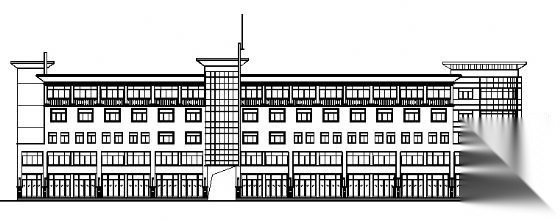 枣庄某五层沿街商业办公建筑方案图