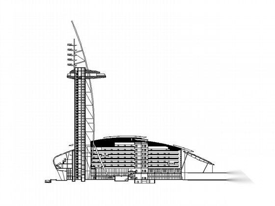 国家奥体科技中心建筑施工图