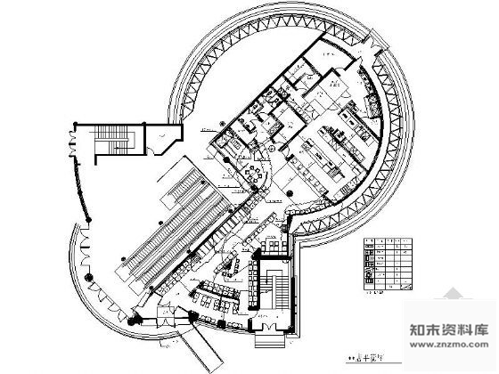 图块/节点天津某肯德基餐厅平面设计图