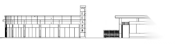 某单位传达室建筑方案图