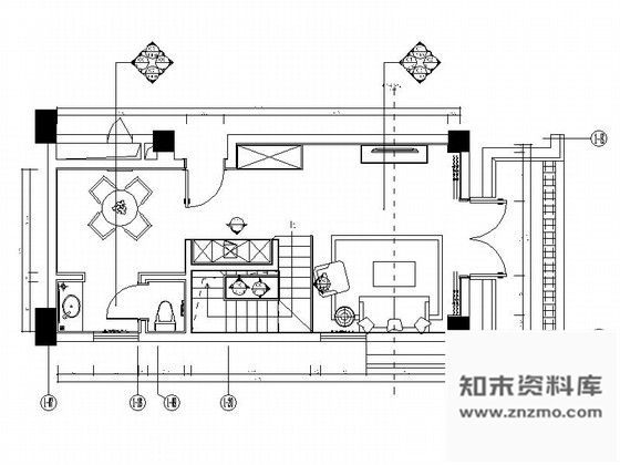 施工图西藏LOFT样式两层户型酒店客房室内施工图