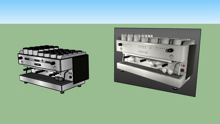 咖啡机 草图大师模型