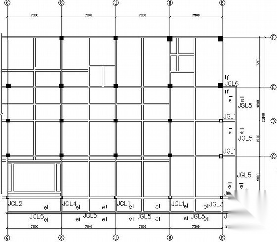 [烟台]饭店改酒店改扩建工程结构设计图 抗震加固结构